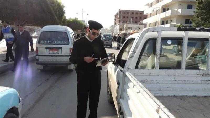 تحرير 124 مخالفة مرورية على الطرق في الغربية