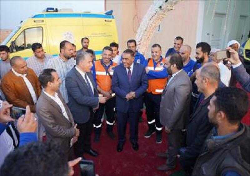 محافظ مطروح يفتتح نقطة إسعاف جديدة في سيدي حنيش