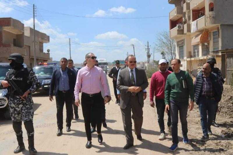 محافظ كفرالشيخ يتفقد أعمال توسعة ورفع كفاءة دائري المدينة