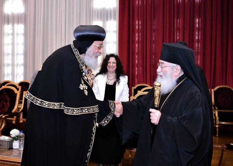 البابا تواضروس الثاني يشيد بالعمل المشترك بين الكنيسة القبطية ودير سانت كاترين