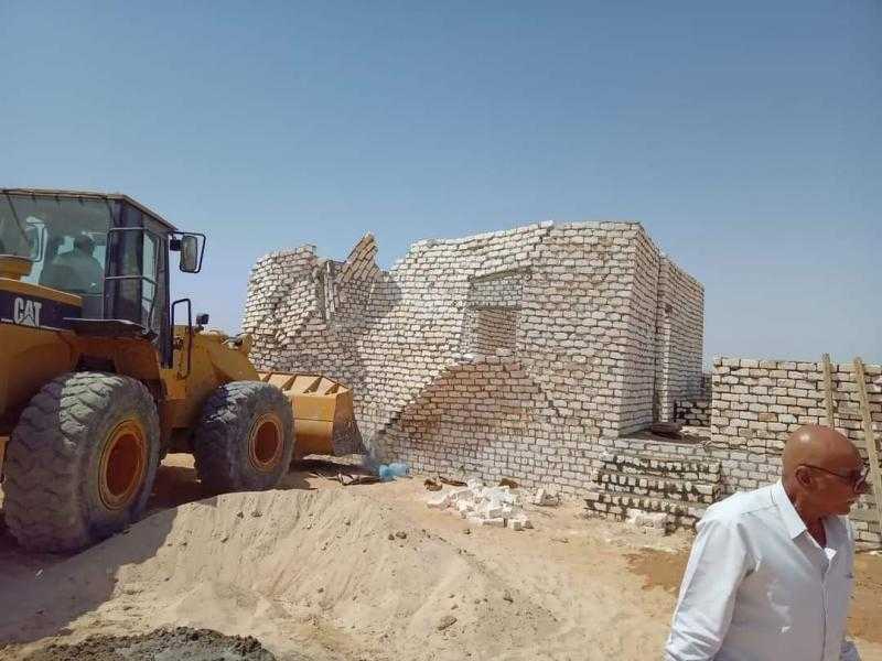 إزالة تعديات على أملاك الدولة بمركز فارسكور في دمياط