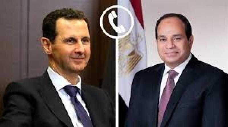 الرئيس السيسى يهنئ بشار الأسد بمناسبة الاحتفال بذكرى عيد الجلاء