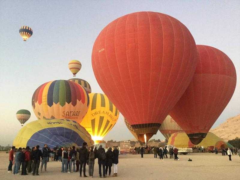إلغاء رحلات البالون في الأقصر بسبب العاصفة الترابية