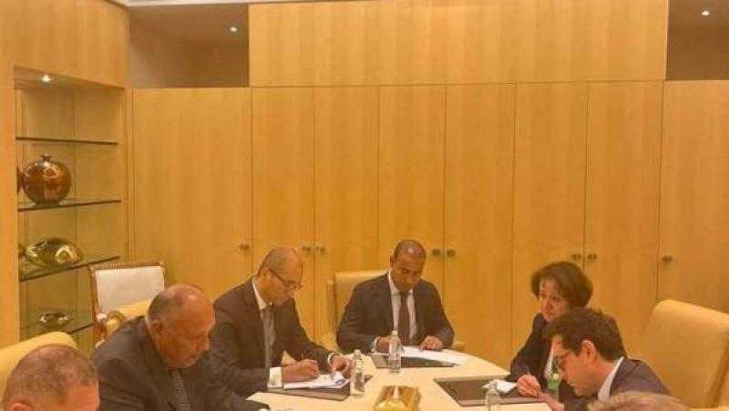 وزير الخارجية ونظيره الفرنسي يؤكدان رفض أية إجراءات تهدف لتهجير الفلسطينيين