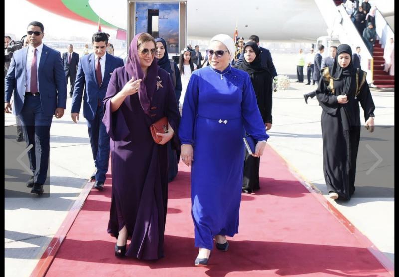 انتصار السيسي: زيارة سيدة عمان الأولى لمصر غالية وخطوة عزيزة
