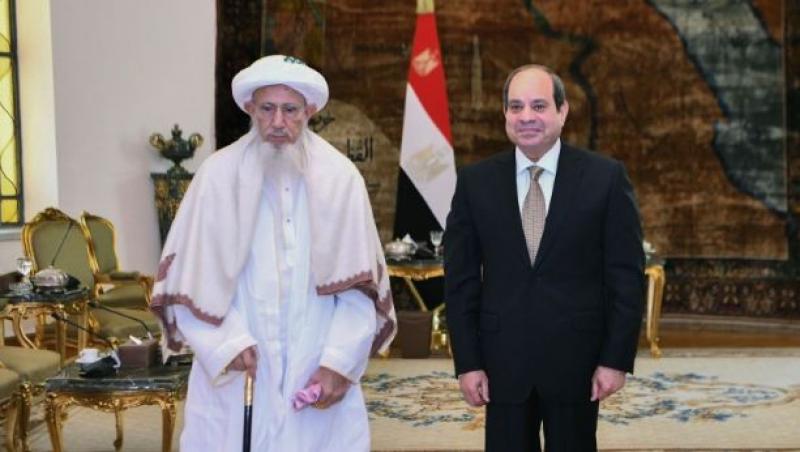 سلطان البهرة يؤكد تقديره البالغ للرئيس السيسي وللجهود التنموية التي تقوم بها مصر