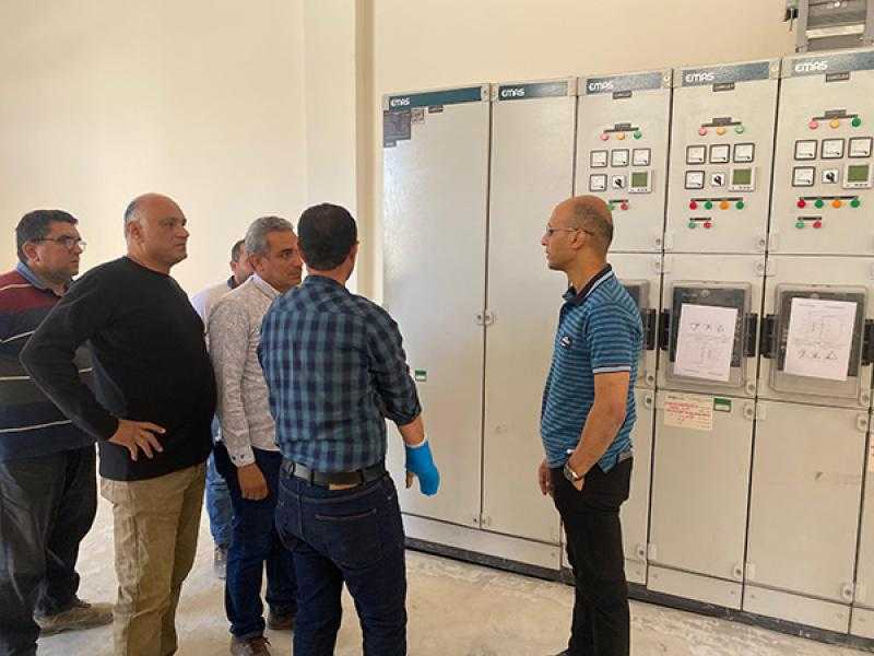 إطلاق التيار الكهربائي وتشغيل محطة الصرف الصحي بأراضي «بيت الوطن» في القاهرة الجديدة