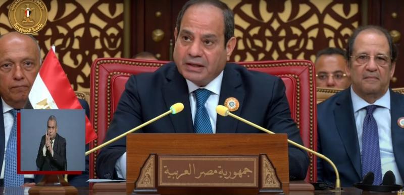 الرئيس السيسي: العدل لا يجب أن يتجزأ وحياة أبناء الشعب الفلسطيني لا تقل أهمية عن حياة أي شعب آخر
