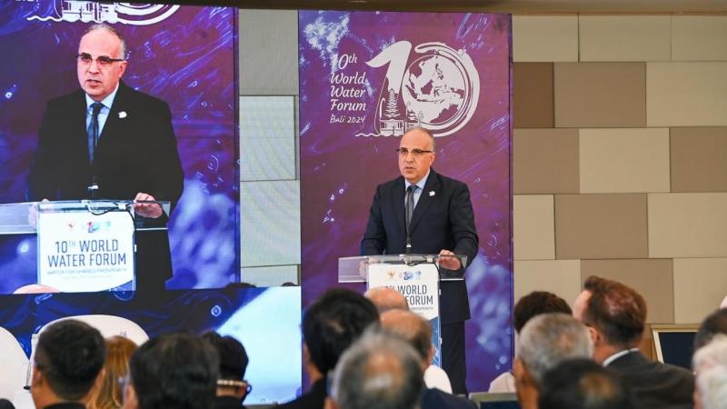 وزير الري في المنتدى العالمى العاشر للمياه: استمرار ظاهرة الاحتباس الحراري ستؤدى لزيادة حالات الجفاف والفيضانات