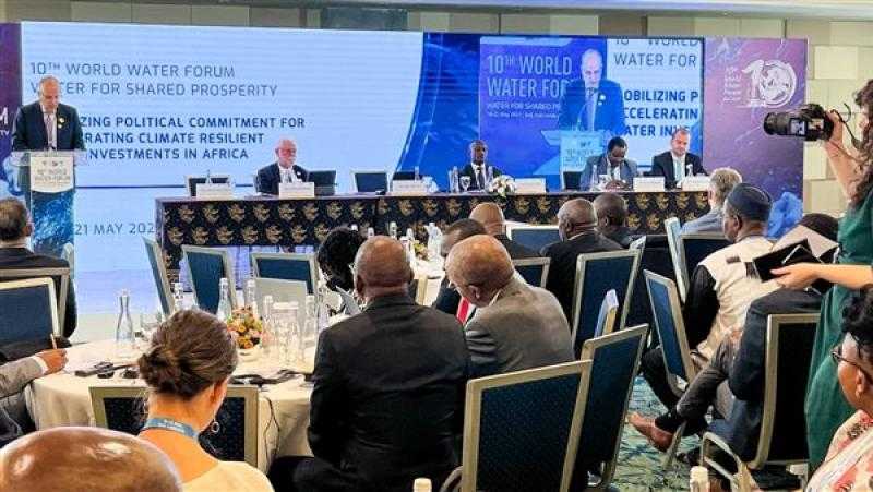 وزير الري يشارك في جلسة تعبئة الالتزام السياسي لتسريع الاستثمارات في مجال المياه