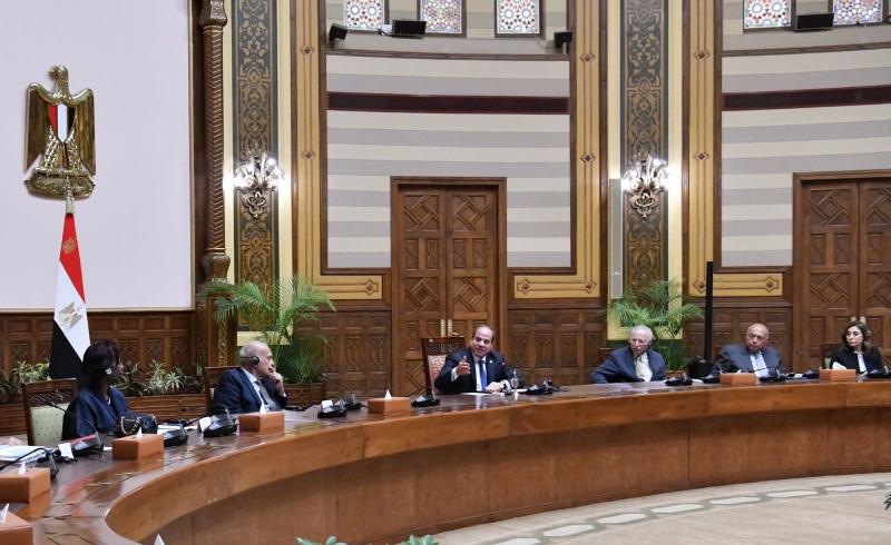 الرئيس السيسي يؤكد حرص مصر على وقف نزيف الدم بقطاع غزة