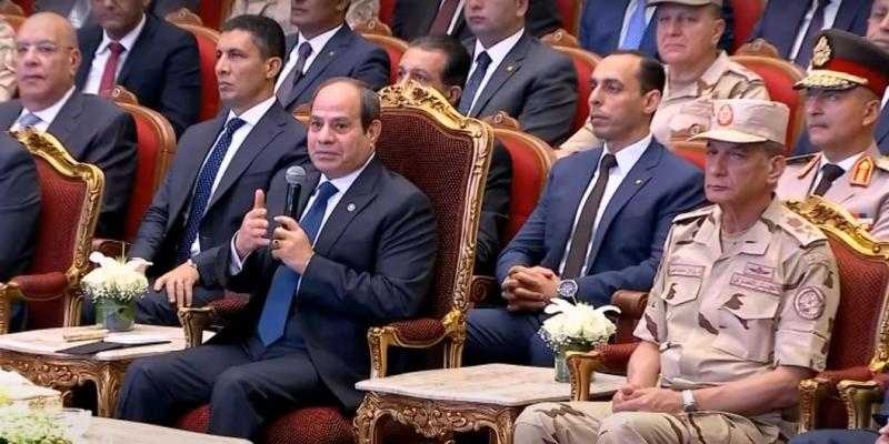 الرئيس السيسي يشدد على ضرورة تحقيق أكبر إنتاج من المحاصيل الزراعية بأقل كمية مياه