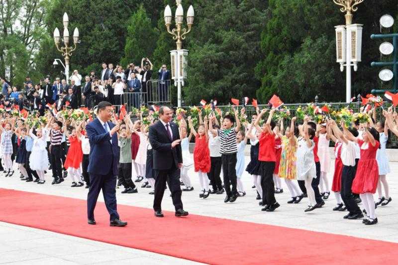 بيان مشترك بين الرئيس السيسي ونظيره الصيني يفصّل مجالات التعاون والتنسيق خلال المرحلة المقبلة