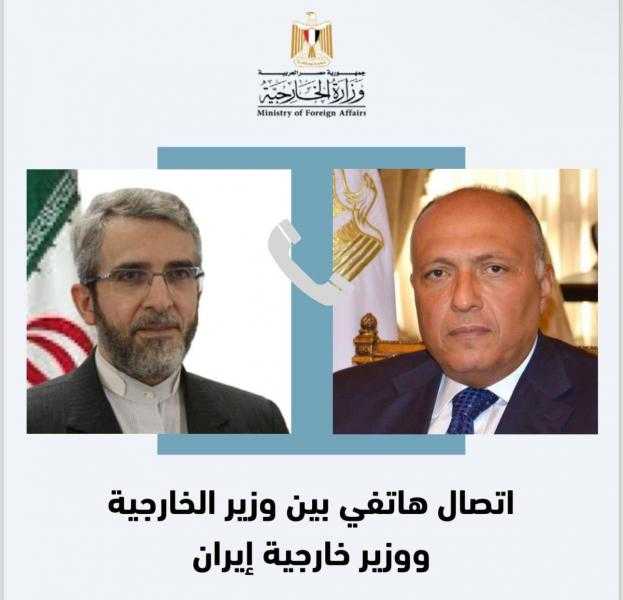 وزير الخارجية يتلقى اتصالا هاتفيا من وزير خارجية إيران