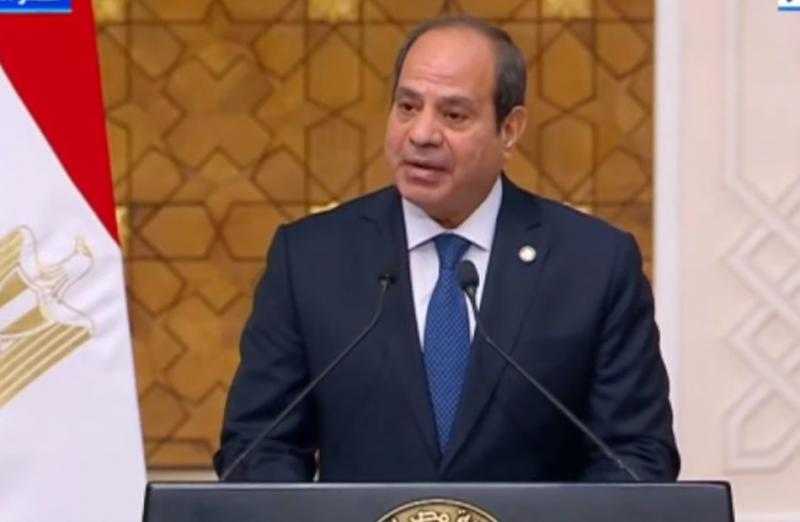 الرئيس السيسي: مصر تعتبر القضية الفلسطينية «صلب قضايا المنطقة»