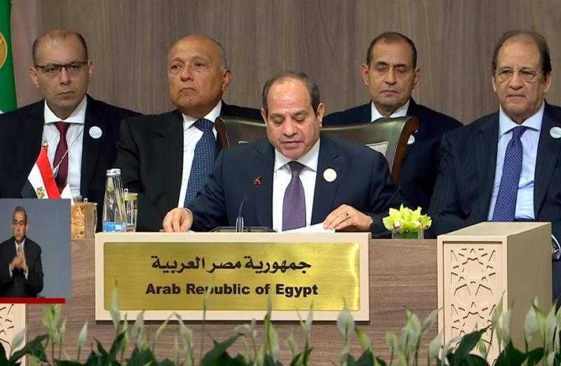 4 مطالب عاجلة للرئيس السيسي في مؤتمر الاستجابة الإنسانية الطارئة في غزة