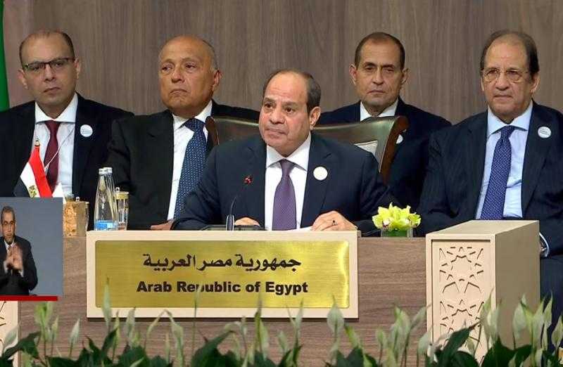 ”الحلول العسكرية والأمنية لن تحمل لمنطقتنا إلا الدماء”.. كلمة الرئيس السيسي في مؤتمر الاستجابة الطارئة في غزة