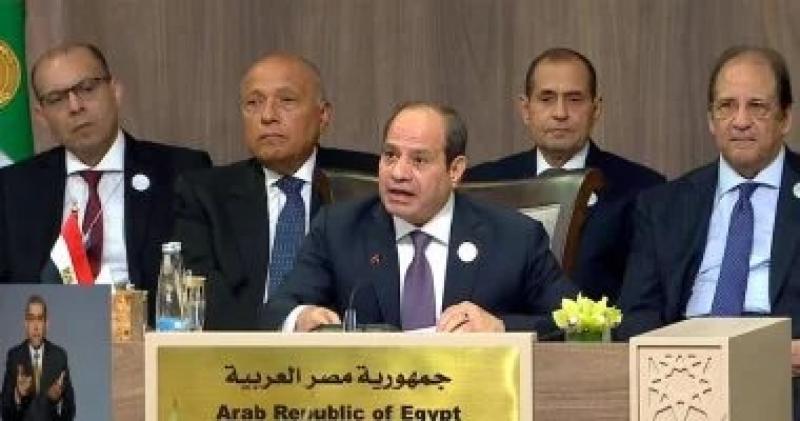 مصر تقدم خارطة طريق متكاملة لحل القضية الفلسطينية بمؤتمر الاستجابة الإنسانية