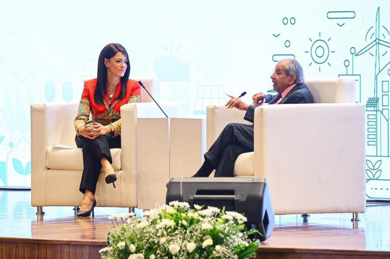 «المشاط» تجري حوارًا مع رئيس لجنة الـ ١٥ المالية ورئيس معهد النمو الاقتصادي بالهند
