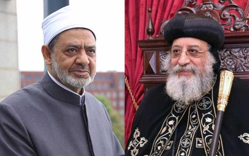 البابا تواضروس يجري اتصالا هاتفيا بشيخ الأزهر للتهنئة بعيد الأضحى