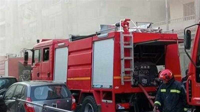 اندلاع حريق بمخزن كرتون أسفل عقار سكني بمنطقة الطوابق بحي فيصل