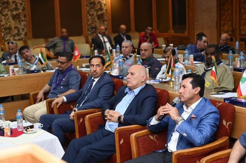 وزير الشباب والرياضة يشهد لقاء رؤساء وأعضاء الجمعيات الكشفية العربية