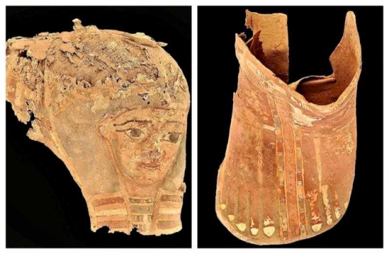 الكشف عن مقابر عائلية من العصور المتأخرة واليونانية والرومانية بداخلها مومياوات بأسوان.. صور