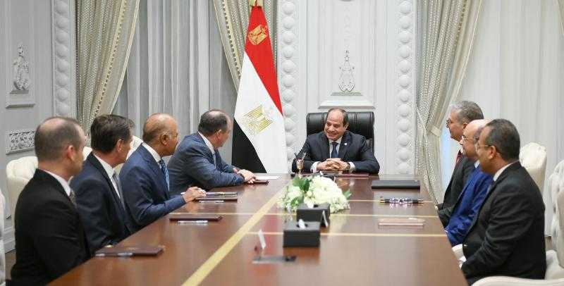 الرئيس السيسي يجتمع مع الرئيس التنفيذي لشركة «أباتشي»