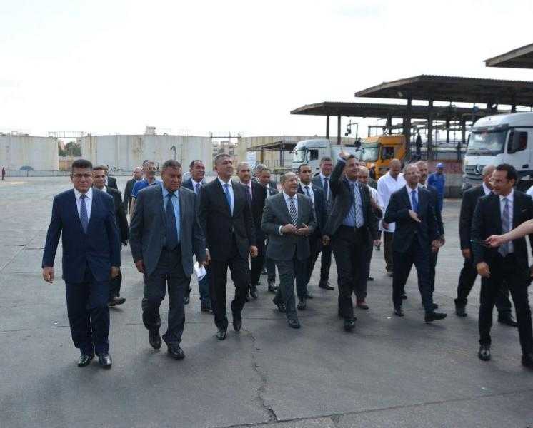 وزير التموين يتفقد محطة الزيوت والشحوم بالمكس والتابعة للشركة القابضة للصناعات الغذائية
