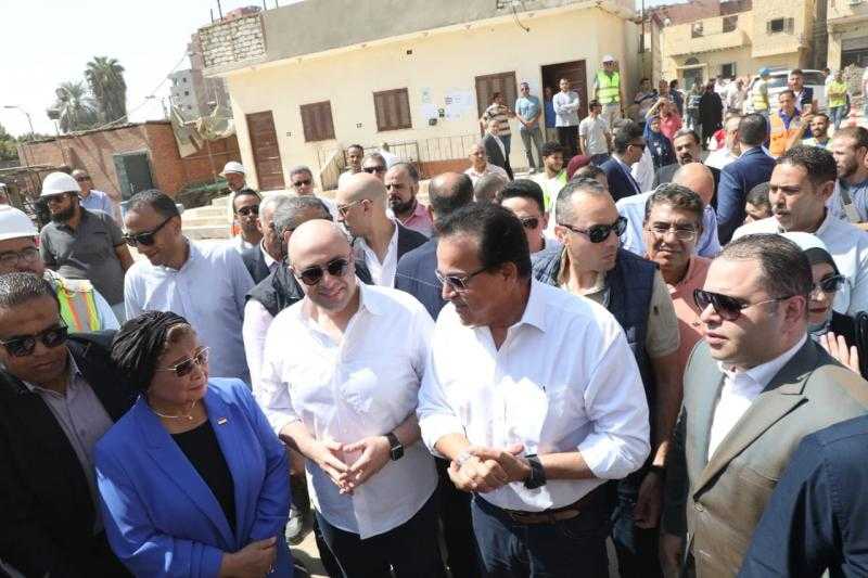محافظ بني سويف يستقبل وزير الصحة بمستشفى ناصر