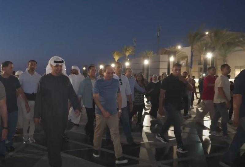 الرئيس السيسي والشيخ محمد بن زايد في زيارة لـ مهرجان العلمين الجديدة