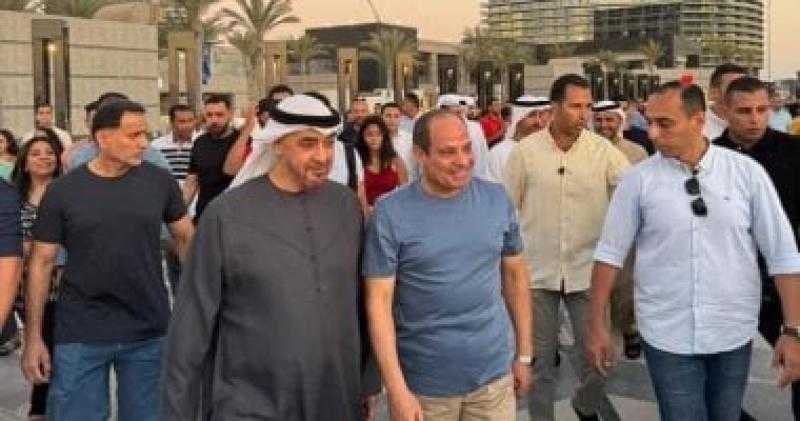 المتحدث الرئاسي ينشر فيديو عن زيارة الشيخ محمد بن زايد لـ مصر