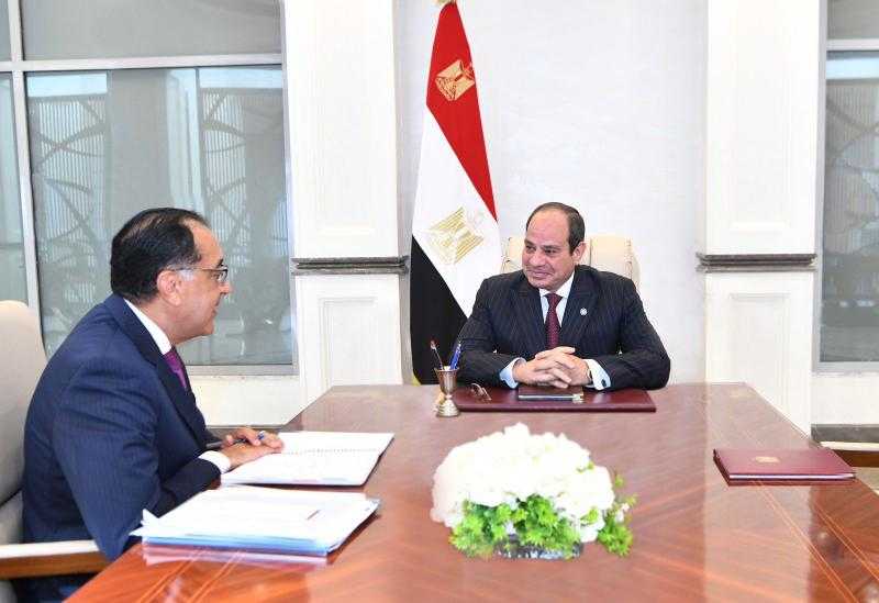 الرئيس السيسى يتابع جهود الحكومة للحد من التضخم وضمان توافر السلع في الأسواق