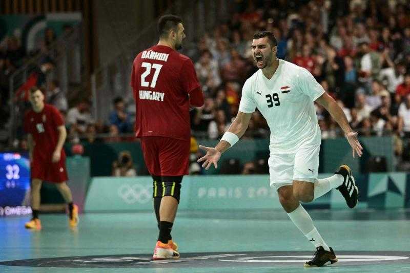 منتخب مصر لليد يتقدم على إسبانيا 12-8 في الشوط الأول من ربع نهائي أولمبياد باريس