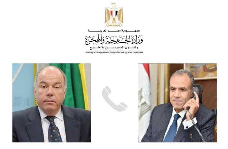 وزير الخارجية يؤكد ضرورة تعزيز العلاقات الاقتصادية والتجارية مع البرازيل وتوسيع نطاق التعاون الثنائي