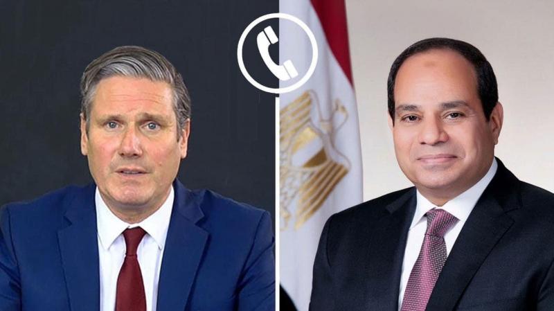 الرئيس عبد الفتاح السيسي يجري اتصالاً هاتفياً برئيس وزراء المملكة المتحدة