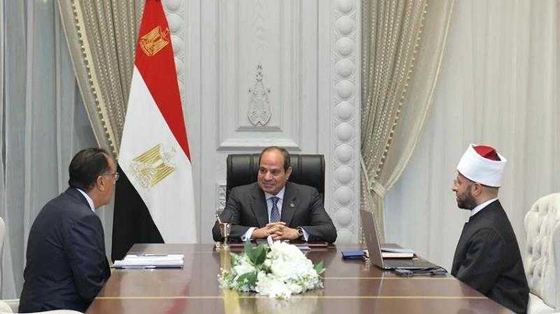 الرئيس السيسى يوجه بالعناية بالأئمة والخطباء وتطوير برامج التأهيل والتدريب