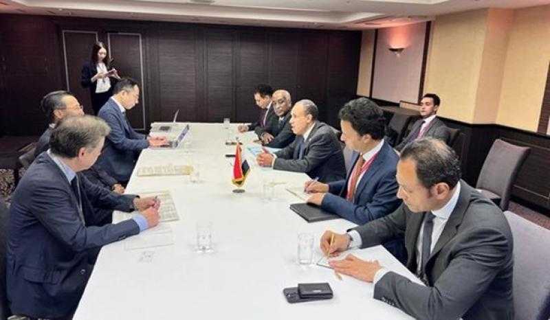 وزير الخارجية يلتقى المدير التنفيذى لمنظمة التجارة اليابانية ”الجيترو”