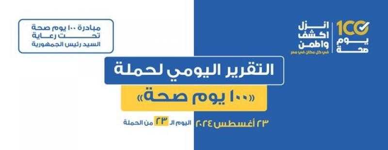 خلال 23 يوما.. حملة «100 يوم صحة» تقدم أكثر من 35 مليون و870 خدمة مجانية
