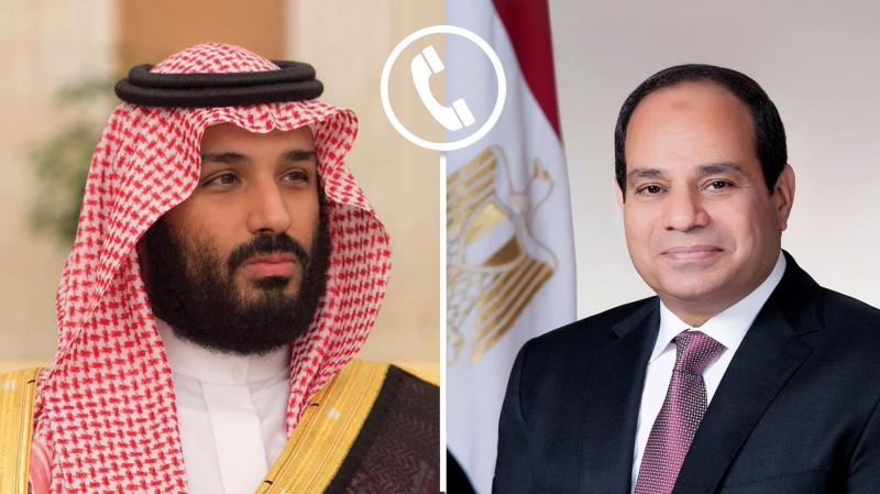 الرئيس السيسى يتلقى اتصالا هاتفيا من ولى العهد السعودى ويؤكدان قوة العلاقات بين البلدين