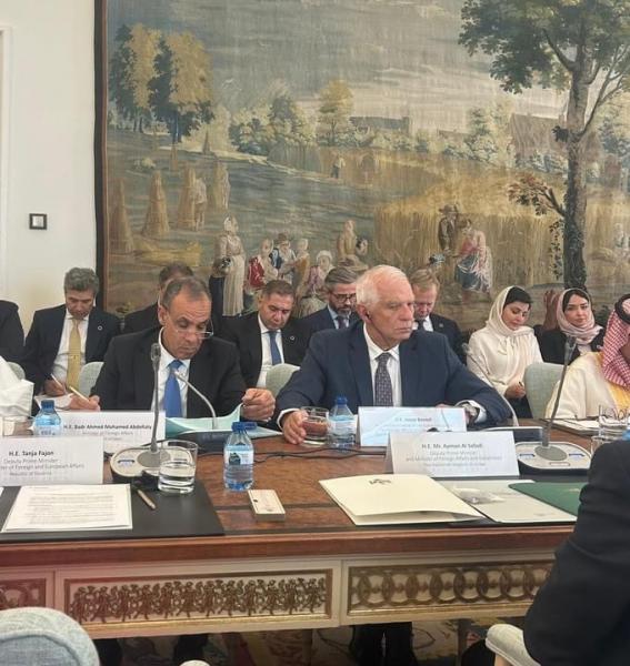 وزير الخارجية يشارك في الاجتماع الوزاري حول القضية الفلسطينية وتنفيذ حل الدولتين