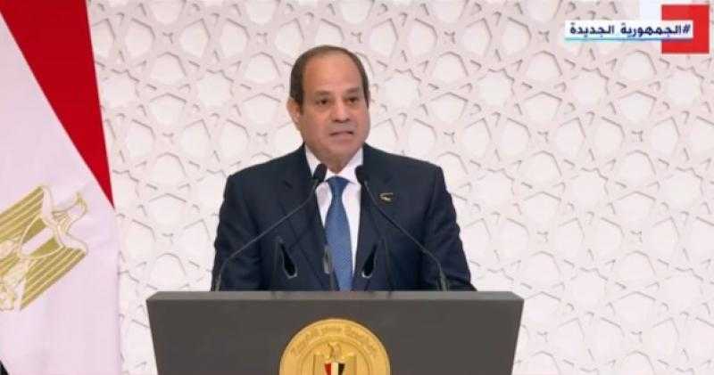 الرئيس السيسي: ذكرى المولد النبوي تبعث في قلوبنا معاني الإنسانية الحقيقية (نص كلمة الرئيس)