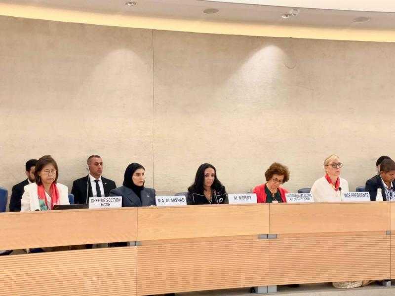 وزيرة التضامن لمجلس حقوق الإنسان: الرئيس السيسي أطلق عدة مبادرات للاستثمار في الثروة البشرية