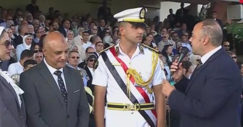 الأول على كلية الشرطة: الانضباط مفتاح النجاح.. ونوعد الرئيس السيسى والمصريين بالحفاظ على الأمن