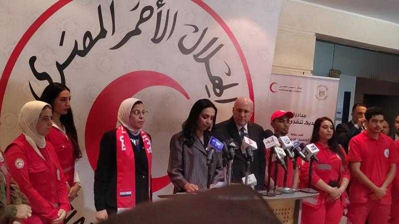 وزيرة التضامن توجه الشكر للسيدة انتصار السيسي لدعمها الهلال الأحمر المصري