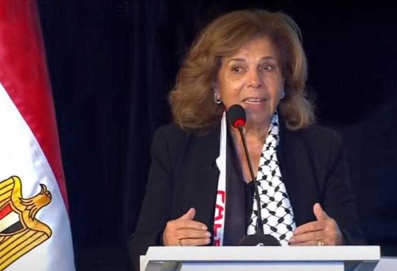 مشيرة خطاب: مصر تدعم الشعب الفلسطيني بكل السُبُل.. ونحيي الدور الشجاع للقيادة السياسية