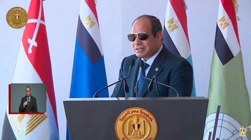 الرئيس السيسي: أشكر القوات المسلحة المصرية على جاهزيتها الدائمة وعقيدتها الشريفة المخلصة لوطنها