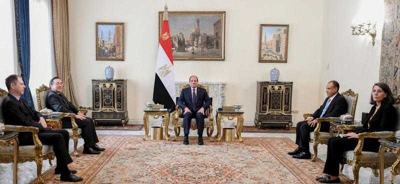 الرئيس السيسي يستقبل وزير الخارجية والاتحاد الأوروبي والتعاون الإسباني