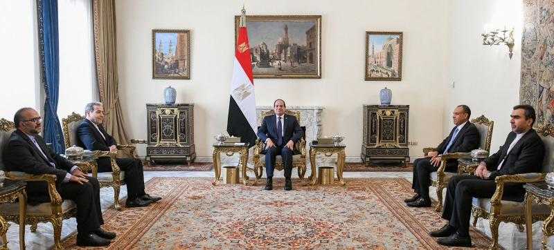 تفاصيل لقاء الرئيس السيسي ووزير الخارجية الإيراني