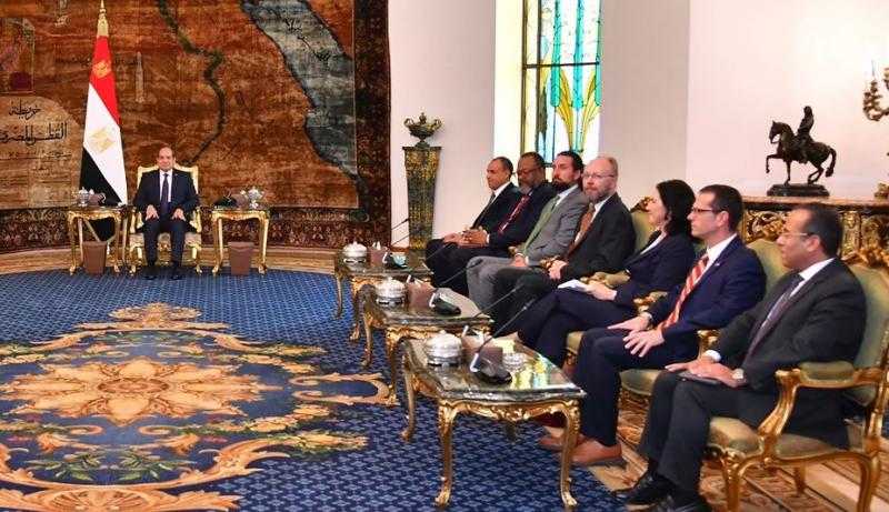 الرئيس السيسى يؤكد لـ”النواب الأمريكى” ضرورة وضع حد للحرب الدائرة فى غزة ولبنان